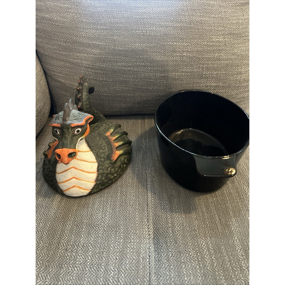 Dragon Humidifier Ceramic & Enameled Cast Iron Stove Top Steamer ~ MINUTEMAN